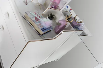 Produktbild von Schreibtisch Kinderzimmer Bücherregal 2tlg. Set Holz Regal Möbel Weiß