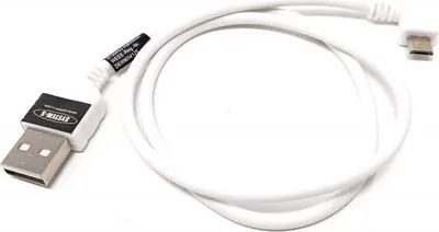 Produktbild von System-S USB A Stecker zu USB 2.0 Micro B Stecker 50 cm Kabel 90° Links Gewinkelt