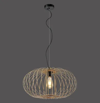 Produktbild von JUST LIGHT RACOON Pendelleuchte E27 max. 40W Holz-natur 11409-79