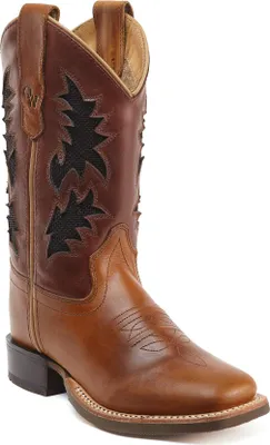Produktbild von Jama Old West Westernreitstiefel Westernstiefel Kinder u. Jugendliche, braun-stick, Größe:33