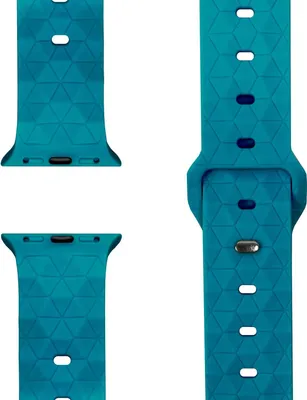 Produktbild von Hexion Armband für Apple Watch SE/10/9/8/7/6/5/4/3/2/1, Silikon Loop Sportarmband, 38/40/41/42mm -  Atlantikblau