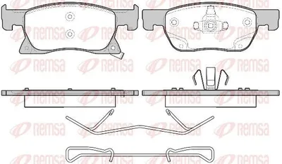 Produktbild von REMSA Bremsbeläge Satz Vorne Bremsklötze für OPEL Astra K Sports Tourer (B16) 1681.02