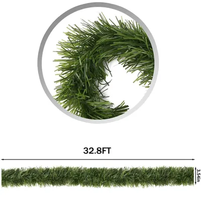 Produktbild von Weihnachtsgirlande 90 cm künstlich grün CCINEE Dekoration Christbaum