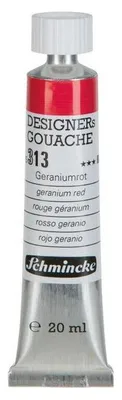 Produktbild von Schmincke Designers Gouache 20 ml Gouachefarbe - 313 Geraniumrot