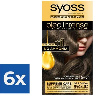 Immagine prodotto di Colore per capelli Light Asbruin - Confezione da 6 - 115 ml - Intensivo