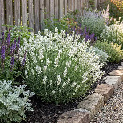 Zdjęcie produktu dla Bloomique - Zestaw 6 sztuk - Lavandula Edelweiss - Lawenda wąskolistna - Odporna na mróz - Pachnąca - Bylina - Wysokość 10-20 cm - Doniczka 9 cm
