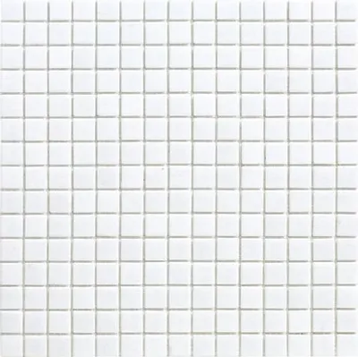 Produktbild von Glasmosaik A 11 weiß 30,5x32,7 cm