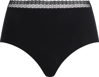 Produktbild von Chantelle Damen Taillen-Slip - Cozy Chic, unsichtbar, atmungsaktiv Schwarz M