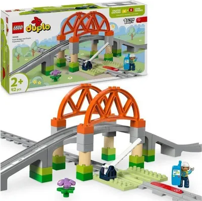Zdjęcie produktu dla LEGO DUPLO Ma ville 10426 - Tory i most kolejowy