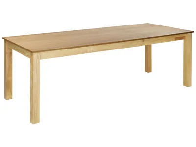 Obrázek produktu pro BELIANI Rozkládací jídelní stůl přírodní jasan mdf kaučuk 160/240 x 90 cm 10místný dřevěné nohy obdélníkový tvar minimalistická skandinávská kuchyně