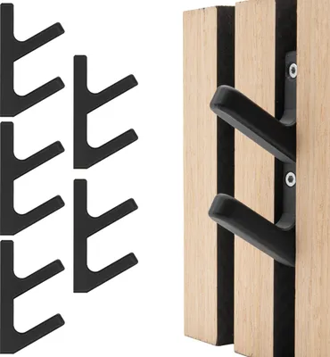 Produktbild von 5x Kleiderhaken Garderobenhaken Akustikpaneele Akustikpanele Universal Haken Halter