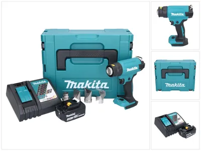 Zdjęcie produktu dla Akumulatorowy pistolet na gorące powietrze Makita DHG 181 RF1J 18 V 150 - 550°C + 1x akumulator 3,0 Ah + ładowarka + Makpac