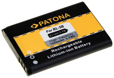 Obrázok produktu pre PATONA 3033, Batérie, Nokia, Čierna, Oranžová, Lithium-ion (Li-ion), 1000 mAh, 3,7 V