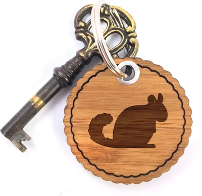 Produktbild von Mr. & Mrs. Panda Taschenanhänger Chinchilla - Geschenk, Schlüsselanhänger Holz, Brevicaudata, anhänger schlüssel, Nagetier, Chinchillas, Nagetiere
