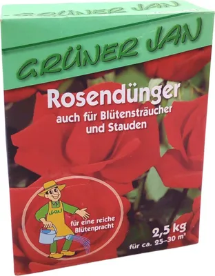 Produktbild von Rosendünger mit ausgewogenem Nährstoffverhältnis für Blütensträucher und Stauden 2,5 kg für 25-30 m²