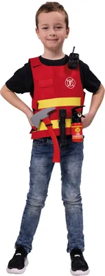Produktbild von Feuerwehr Set 5-tlg. Weste mit Zubehör Kinder Karneval Fasching Zubehör 116-152