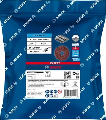 Produktbild von EXPERT R781 Fiberscheibe, 100mm, K60, 25-tlg.