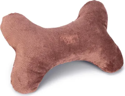 Produktbild von Designed by Lotte Knochen Kissen Ribbed - Hund - pink - 35x23 cm