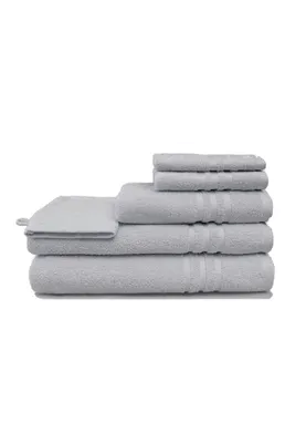 Produktbild von grace grand spa Handtuch Aktion mit Streifen-Bordüre Silber One Size