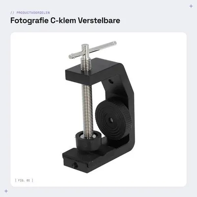 Obrázok produktu pre Držiak na fotoaparát – nastaviteľný, s C-držiakom