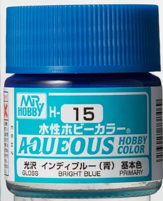 Produktbild von Mr Hobby - Gunze H-015 - Aqueous Hobby Colors (10 ml) Bright Blue