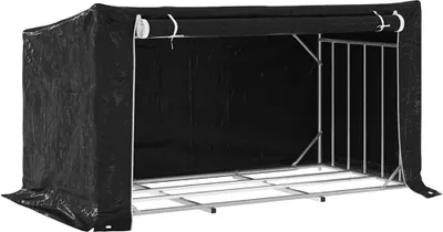 Obrázek produktu pro vidaXL Stojan na palivové dřevo s krytem proti dešti 200,5x100,5x110,5 cm