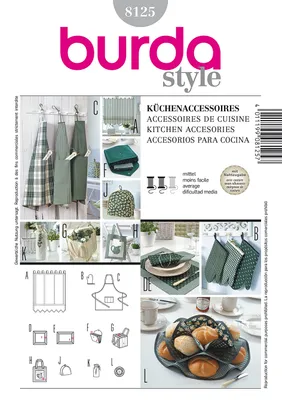 Produktbild von Burda Schnittmuster Küchen-Accessoires Nr. 8125