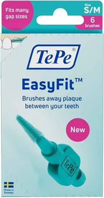 Produktbild von Tepe Easyfit Interdentalbürste S/m türkis 6 St