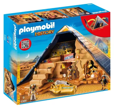 Produktbild von PLAYMOBIL History 5386 Pyramide des Pharao, Mit Geheim-Funktionen, Spielzeug für Kinder ab 6 Jahren [Exklusiv bei Amazon]