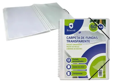 Immagine prodotto di Bismark 328234, 210 x 297 mm (formato A4), trasparente, plastica, confezione da 60 pezzi