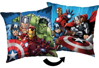 Zdjęcie produktu dla Poduszka Avengers (1 szt.) Poduszka dekoracyjna premium z cyfrowym nadrukiem po obu stronach