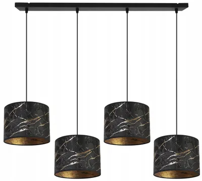Immagine prodotto di Lampada a sospensione, lampadario, paralume, motivo dorato