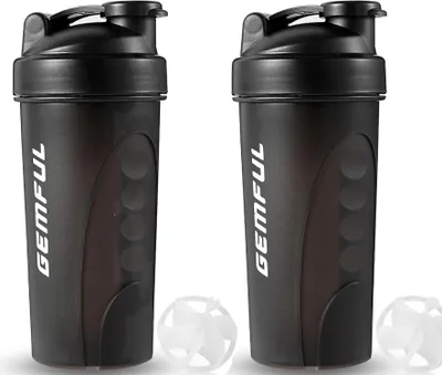 Immagine prodotto di shaker proteico da 750 ml 100% senza BPA per frullati proteici Confezione da 2 pezzi