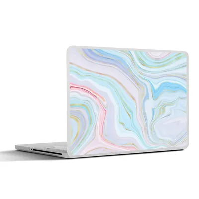 Produktbild von MuchoWow® Laptop Aufkleber Sticker Cover Marmor - Pastell - Muster - Abstrakt 36.5x27.5 cm - Laptop-Sticker