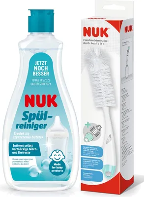 Produktbild von NUK Spülreiniger + NUK Flaschenbürste 2in1
