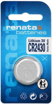 Produktbild von Renata CR2430 3V Lithium Batterie Knopfzelle 1er Blister CR2430