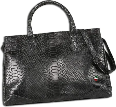 Produktbild von Florence Damen Tasche Henkeltasche Leder schwarz Maße 21x40x28cm OTF172S1