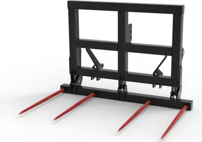 Produktbild von Joma-Tech Ballengabel - Ballentransportgabel, hydraulisch klappbar mit 4 Schwerlastzinken - [ Kombiaufnahme ]