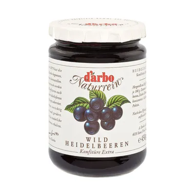 Immagine prodotto di d’arbo 268994000 d’arbo Heidelbeer Konfitüre, 450,0 g
