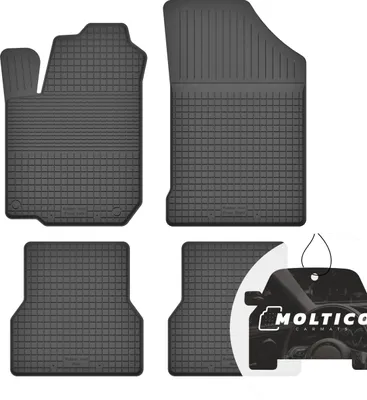 Produktbild von Gummimatten mit Rand Auto Fußmatten Gummi Automatten Passgenau 4-teilig Set - passend für Citroen C1 I 2005-2014