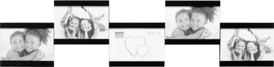 Produktbild von Deknudt S68RK2 Galerierahmen schwarz für 5 Bilder 10x15 cm 18x75,5x1,4 cm