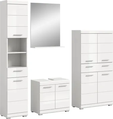 Produktbild von xonox.home Badkombination Scout weiß Nachbildung B/H/T: 186x191x34cm