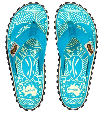 Produktbild von GUMBIES Islander Türkis Muster Flip-Flops Blau 37