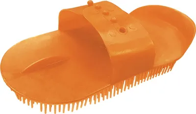 Produktbild von bunter Nadelstriegel Fellwechsel Striegel Orange