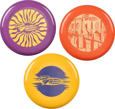 Immagine prodotto di Wham-O Frisbee confezione da 3 dischi volanti, 25,27 cm per bambini da 5 anni - 130g