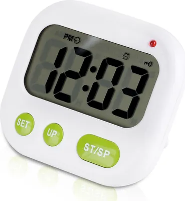 Obrázek produktu pro Digitální LCD budík s hudbou/vibracemi Elektronický kuchyňský časovač s podsvícením
