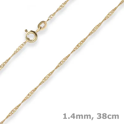1-4mm-Singapurkette-aus-375-Gelbgold-38cm