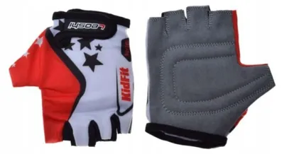 Produktbild von Leoshi Handschuhe Kinder Fahrradhandschuhe weiß rot