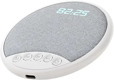 Obrázek produktu pro Reproduktor do polštáře – Reproduktor do hlavového polštáře – Pro klidný spánek – Funkce bílého šumu – 2 x 10 x 2 cm – Černá barva
