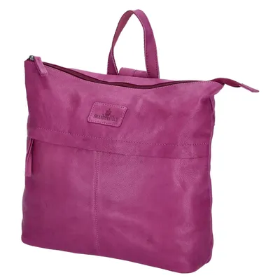 Produktbild von The Skandinavian Brand Damen Leder Rucksack Purple : lila-50 Farbsortierung: lila-50
